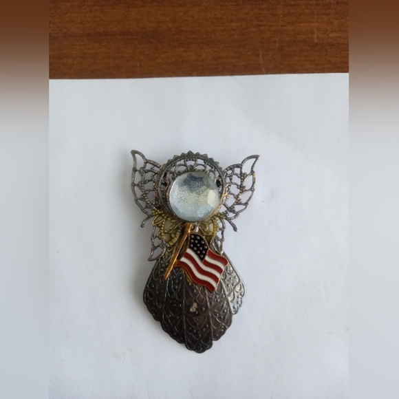 Patriotic USA Flag Lot of Vintage Pins And Key Chain United States Of America - Picture 4 of 9